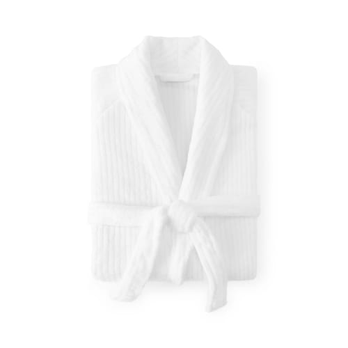 Microfiber Ribbed Bath Robe